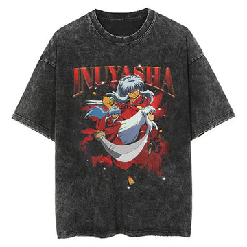 Inuyasha Shirt Vintage Style Anime Shirt