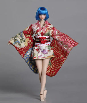 Japanese Kimono Clothing Accessory For 6-Inch Female Action Figure