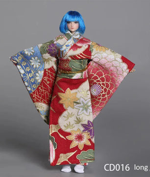 Japanese Kimono Clothing Accessory For 6-Inch Female Action Figure
