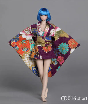 Japanese Kimono Clothing Accessory For 6-Inch Female Action Figure