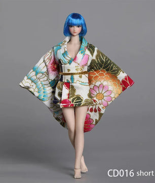Japanese Kimono Clothing Accessory For 6-Inch Female Action Figure