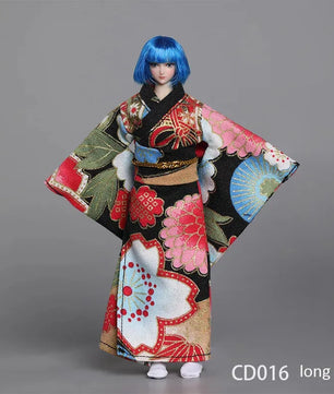 Japanese Kimono Clothing Accessory For 6-Inch Female Action Figure