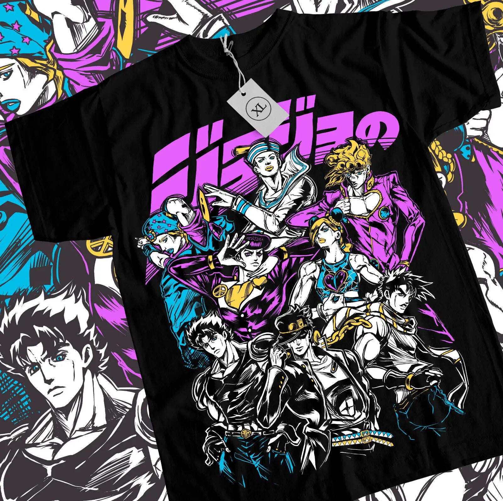 Jojo's Bizarre Adventure Jojo Bloodline T-shirt Cotton Anime Shirt