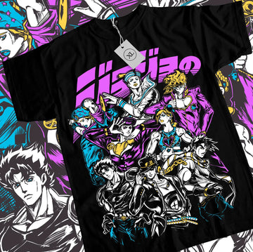 Jojo's Bizarre Adventure Jojo Bloodline T-shirt Cotton Anime Shirt