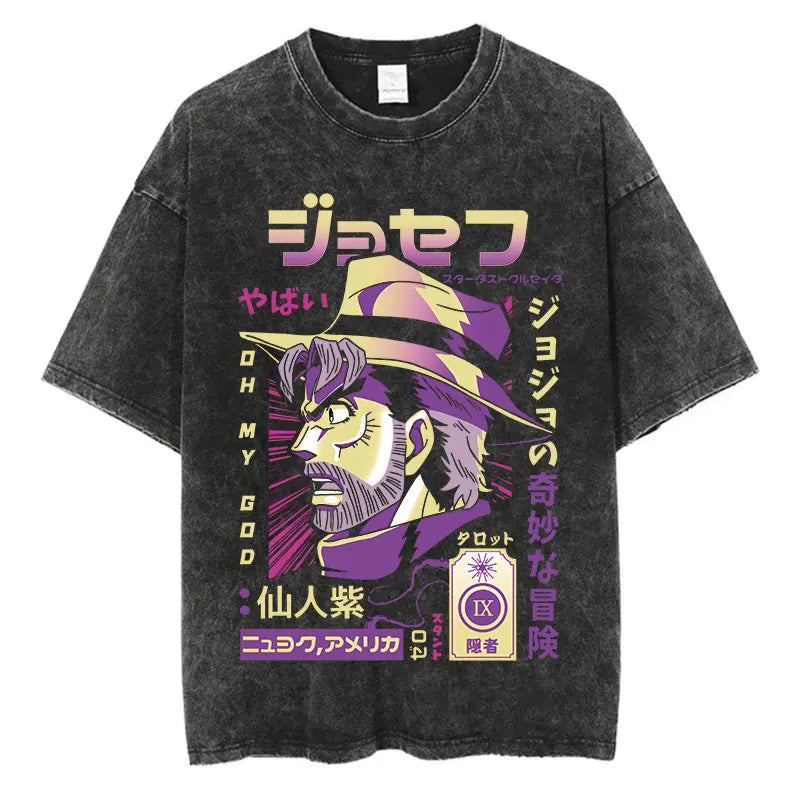 Jojo's Bizarre Adventure Jonathan Joestar Shirt Oversized Style Shirt