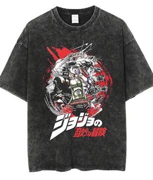 Jojo's Bizarre Adventure Jotaro Shirt Oversized Style Shirt
