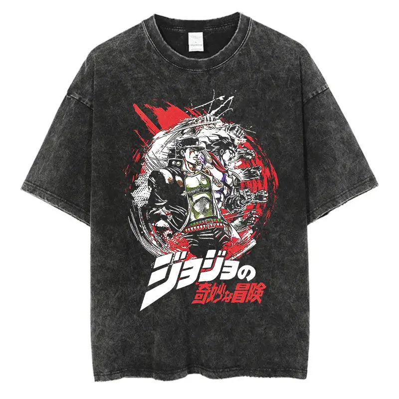 Jojo's Bizarre Adventure Jotaro Shirt Oversized Style Shirt