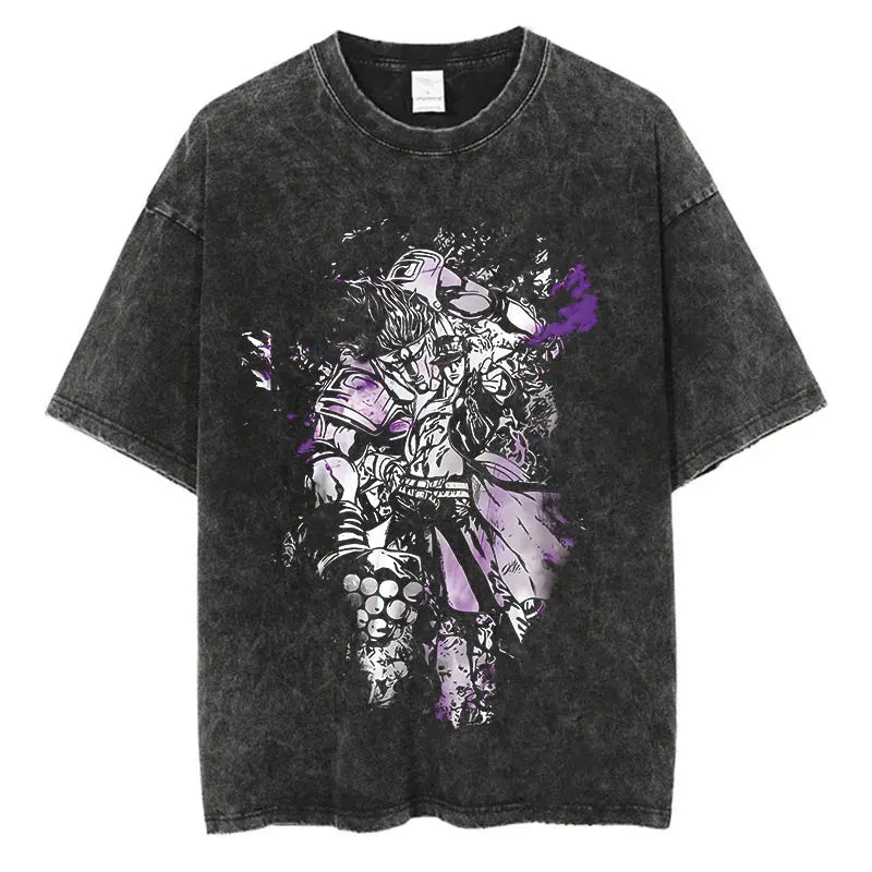 Jojo's Bizarre Adventure Jotaro Shirt Oversized Style Shirt