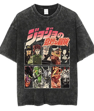 Jojo's Bizarre Adventure Shirt Oversized Style Anime Shirt