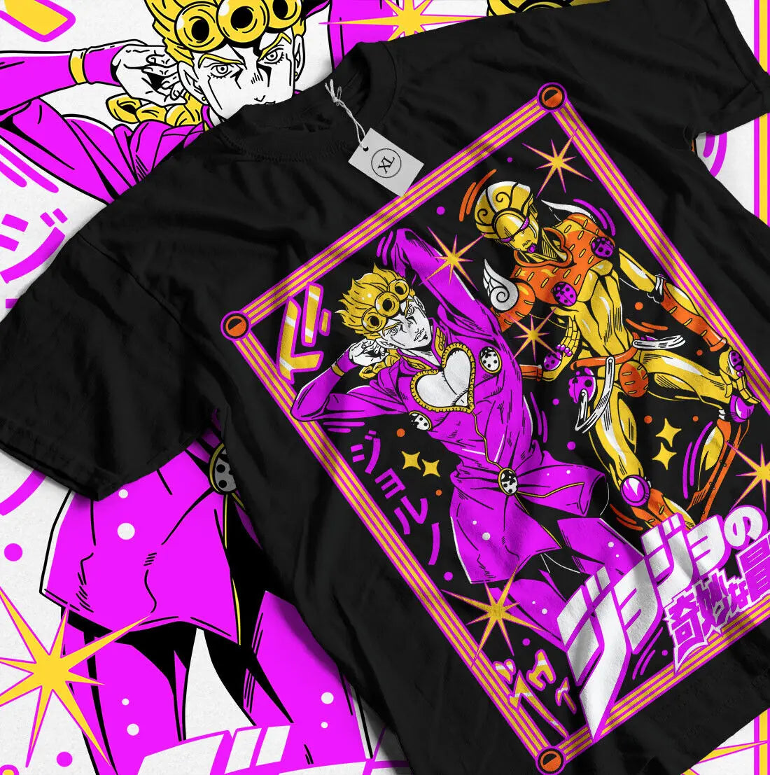 Jojo's Bizzare Adventure Giorno T-Shirt Cotton Anime Shirt