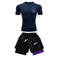 Jojo-Style Compression Shirt & Shorts Set - Anime Workout Set Rash Guard
