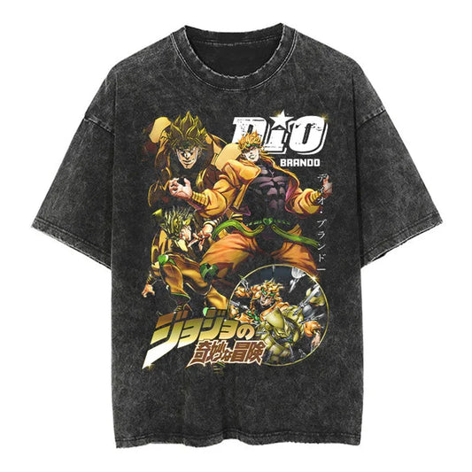 Jojos Bizarre Adventure Dio Shirt Oversized Style Anime Shirt