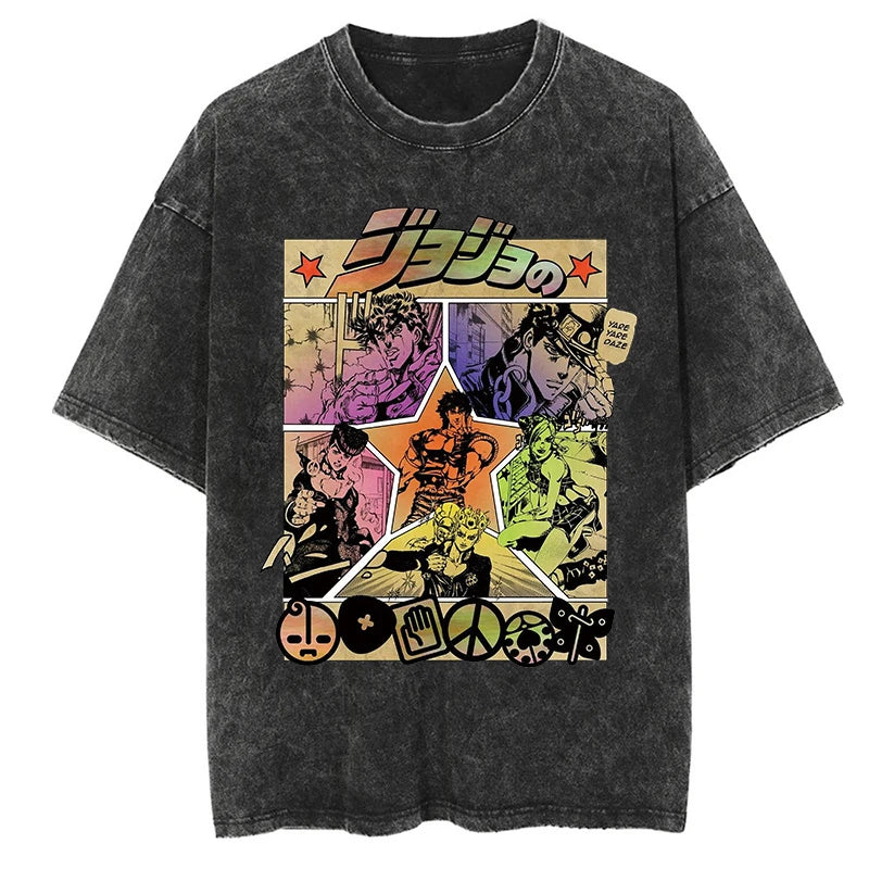 Jojos Bizarre Adventure Jojo Bloodline Shirt Oversized Anime Shirt