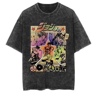 Jojos Bizarre Adventure Jojo Bloodline Shirt Oversized Anime Shirt