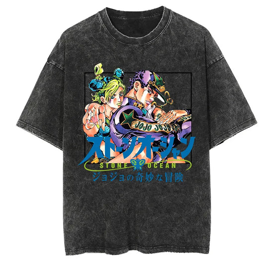 Jojos Bizarre Adventure Jolyne Jotaro Shirt Oversized Anime Shirt