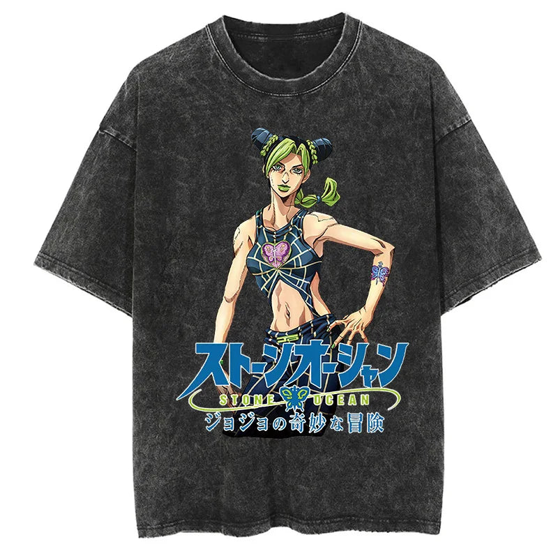 Jojos Bizarre Adventure Jolyne Shirt Oversized Style Anime Shirt