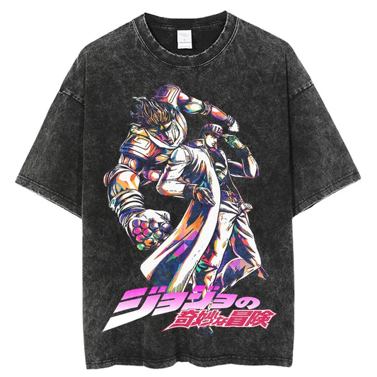 Jojos Bizarre Adventure Jotaro Kujo Shirt Oversized Anime Shirt