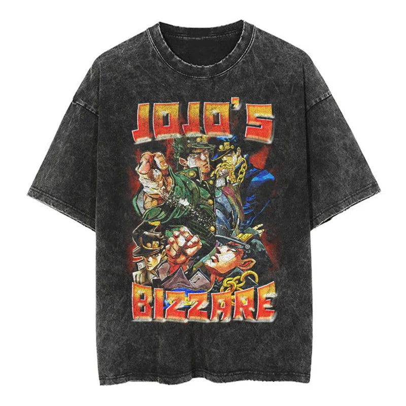 Jojos Bizarre Adventure Jotaro Shirt Oversized Style Anime Shirt