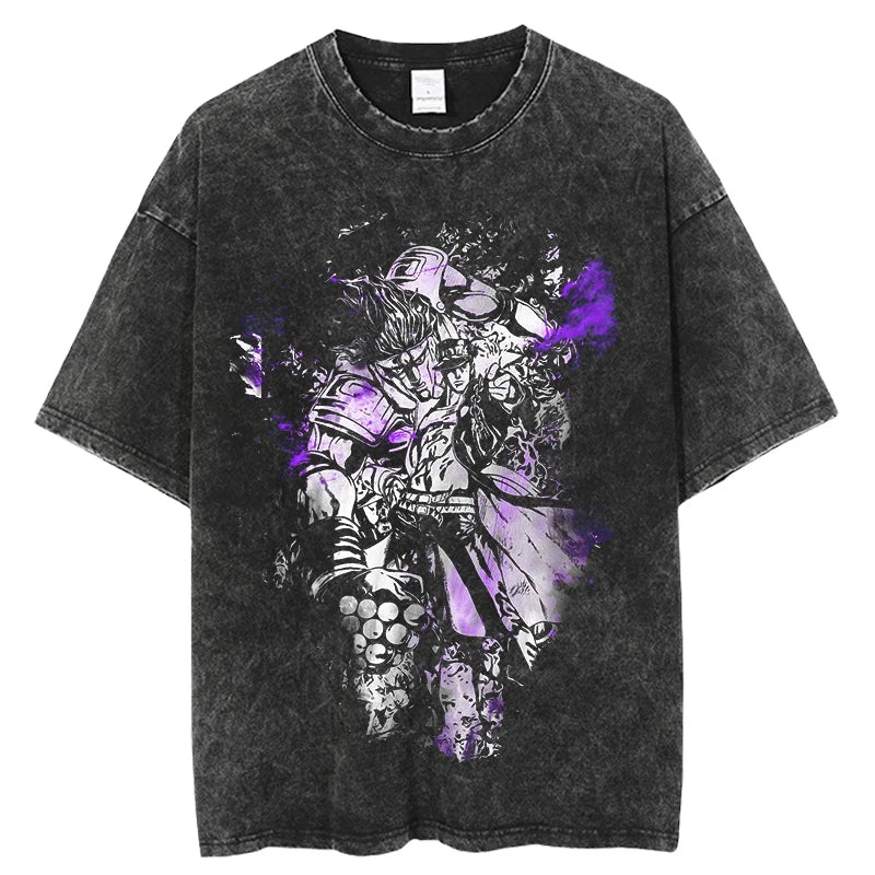 Jojos Bizarre Adventure Jotaro The World Shirt Oversized Style