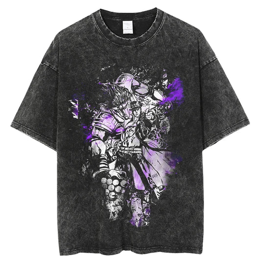 Jojos Bizarre Adventure Jotaro The World Shirt Oversized Style