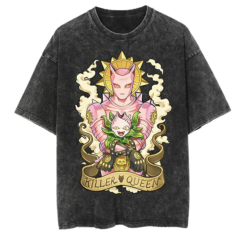 Jojos Bizarre Adventure Killer Queen Shirt Oversized Anime Shirt