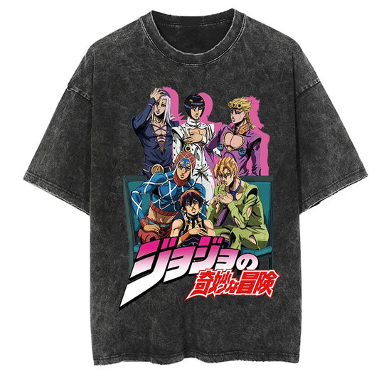 Jojos Bizarre Adventure Part 5 Shirt Oversized Style Anime Shirt