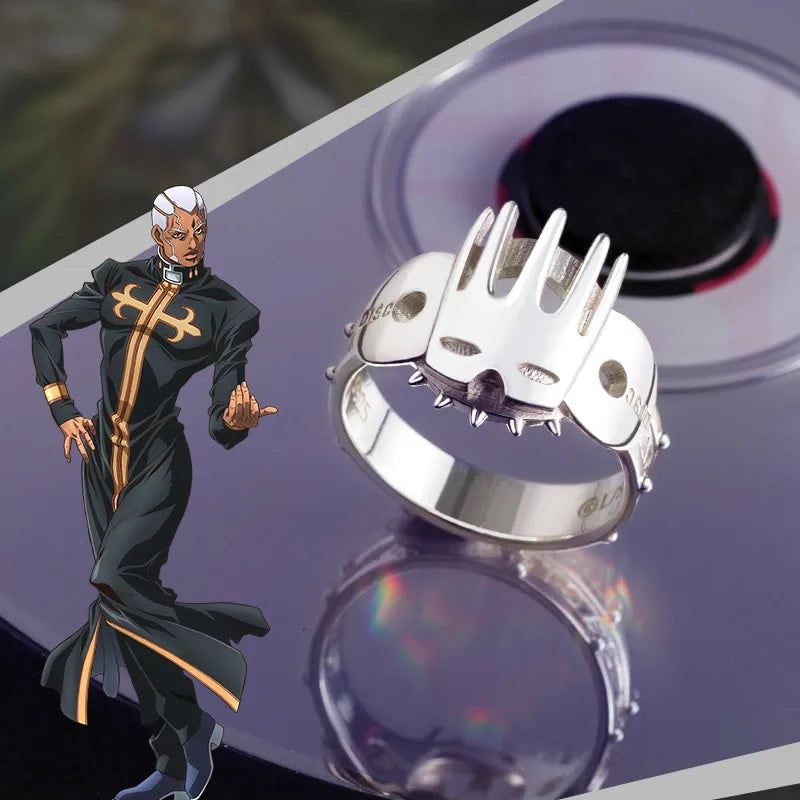 JoJos Bizarre Adventure Stone Ocean Enrico Pucci Sterling Silver Ring