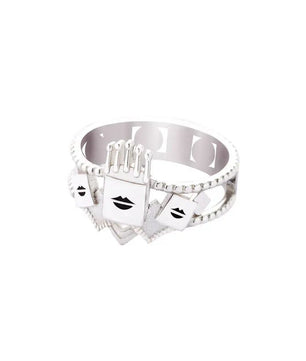 JoJos Bizarre Adventure Stone Ocean Hermes Kiss Sterling Silver Ring