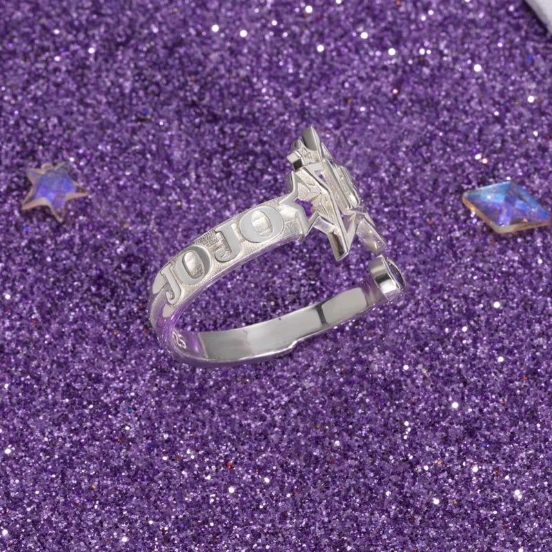 JoJos Bizarre Adventure Stone Ocean Jotaro Kujo Sterling Silver Ring