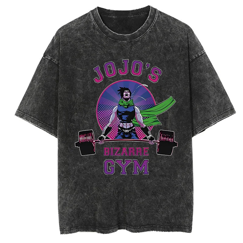 Jojos Bizarre Gym Shirt Oversized Style Anime Shirt