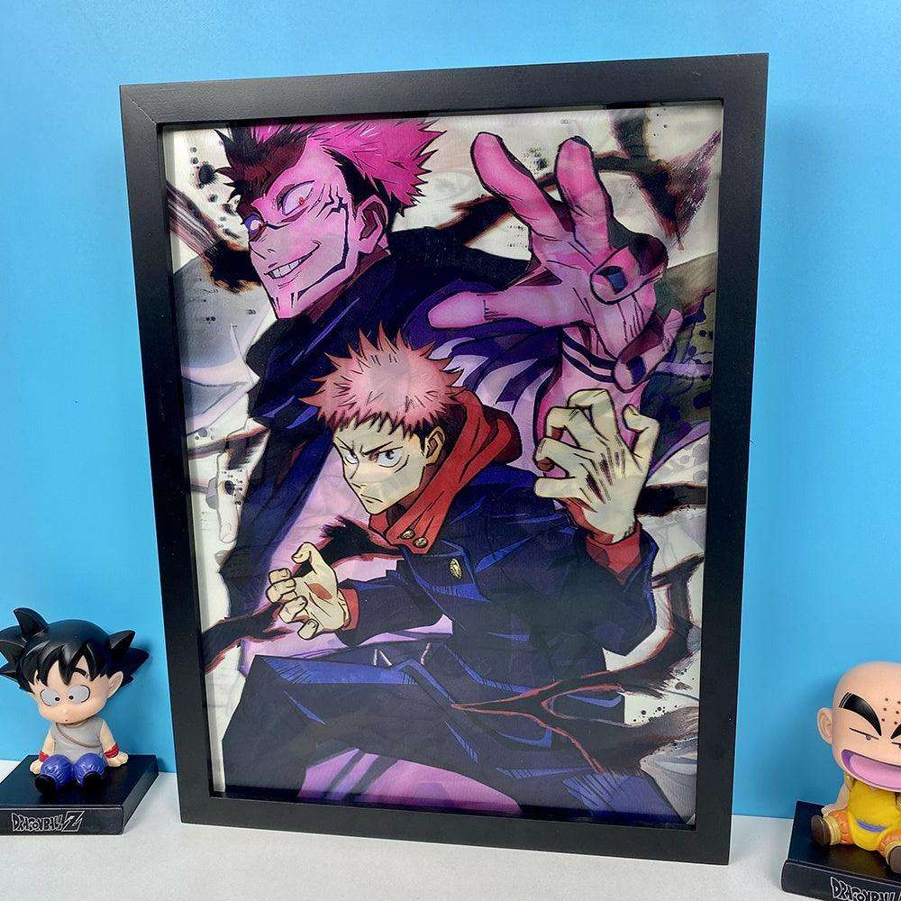 Jujutsu Kaisen Anime 3D Anime Poster Gojo, Itadori, Megumi, Nobara