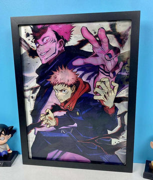 Jujutsu Kaisen Anime 3D Anime Poster Gojo, Itadori, Megumi, Nobara