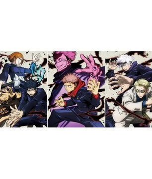 Jujutsu Kaisen Anime 3D Anime Poster Gojo, Itadori, Megumi, Nobara