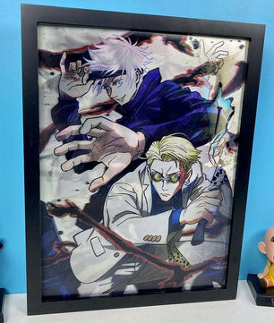 Jujutsu Kaisen Anime 3D Anime Poster Gojo, Itadori, Megumi, Nobara