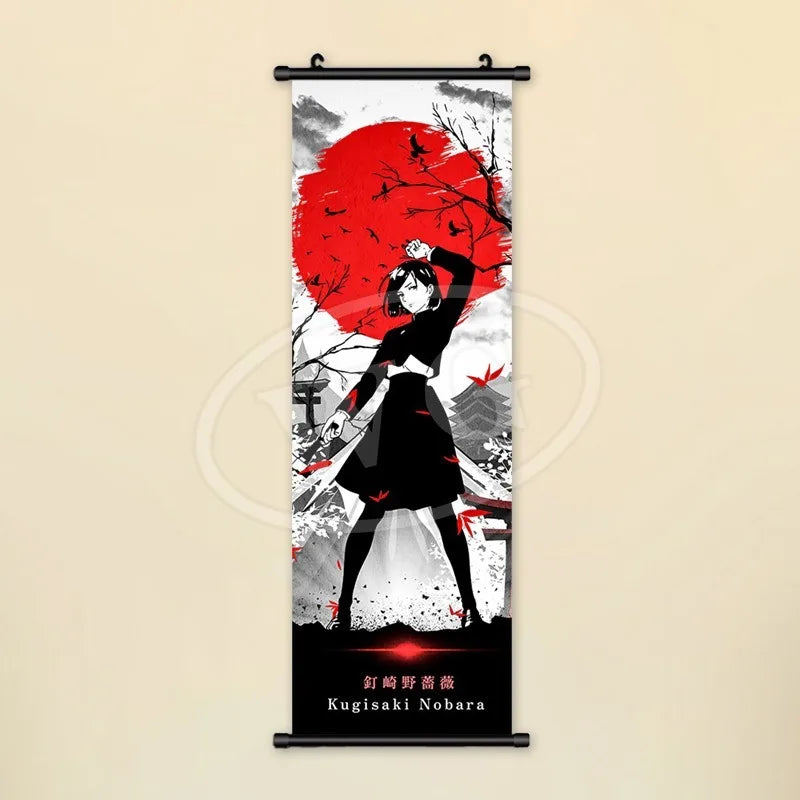 Jujutsu Kaisen Nobara Canvas Poster Anime Home Decor Hanging Scroll