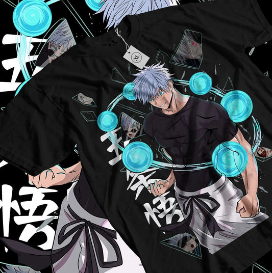 Jujutsu Kaisen Satoru Gojo T-Shirt Cotton Anime Shirt
