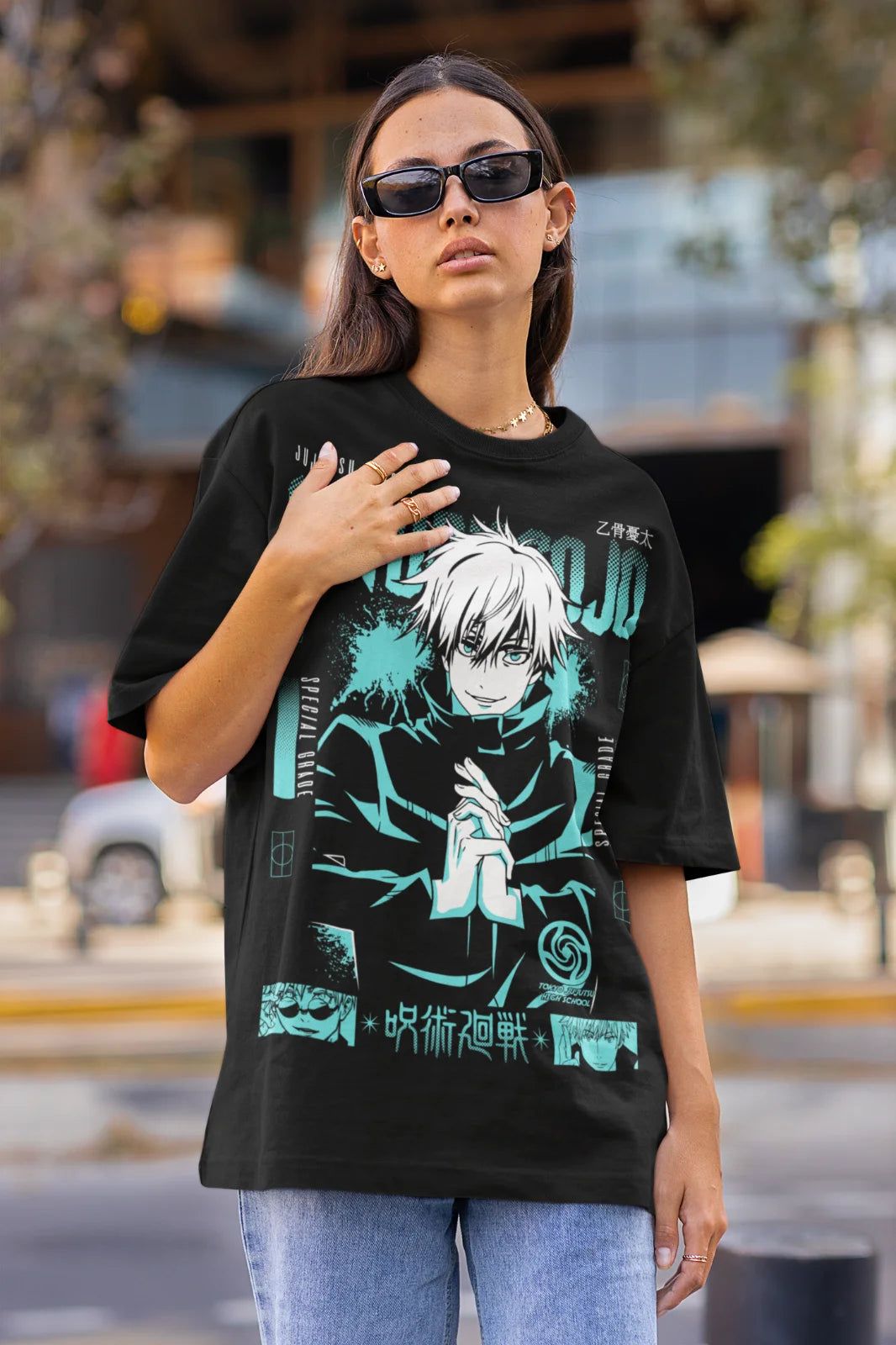 Jujutsu Kaisen Shirt Gojo Satoru Shirt Cotton Anime Shirt