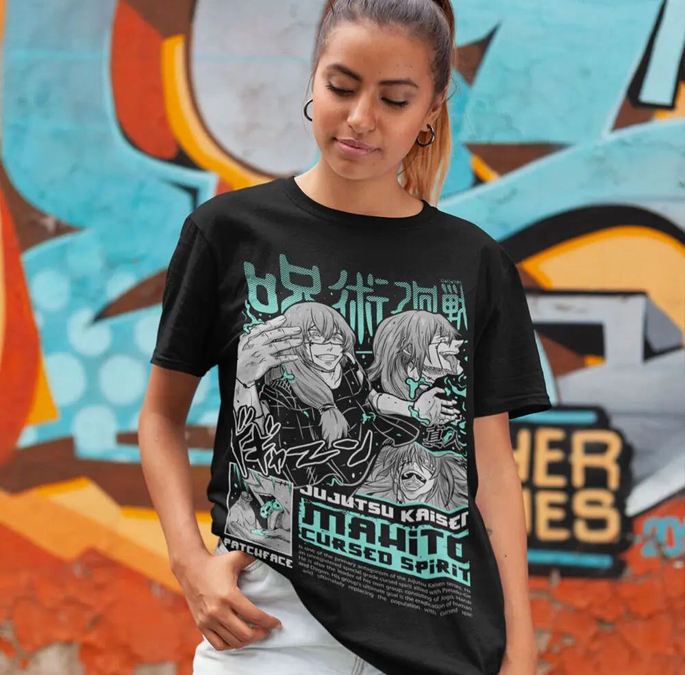 Jujutsu Kaisen Shirt Mahito Cotton Anime Shirt Graphic