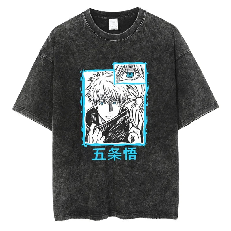 Jujutsu Kaisen Shirt Satoru Gojo Oversized Style Anime Shirt