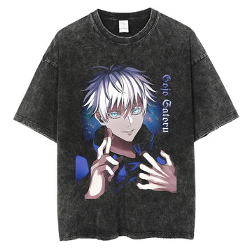 Jujutsu Kaisen Shirt Satoru Gojo Oversized Style Anime Shirt