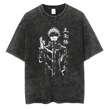 Jujutsu Kaisen Shirt Satoru Gojo Oversized Style Anime Shirt