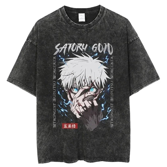 Jujutsu Kaisen Shirt Satoru Gojo Oversized Style Anime Shirt