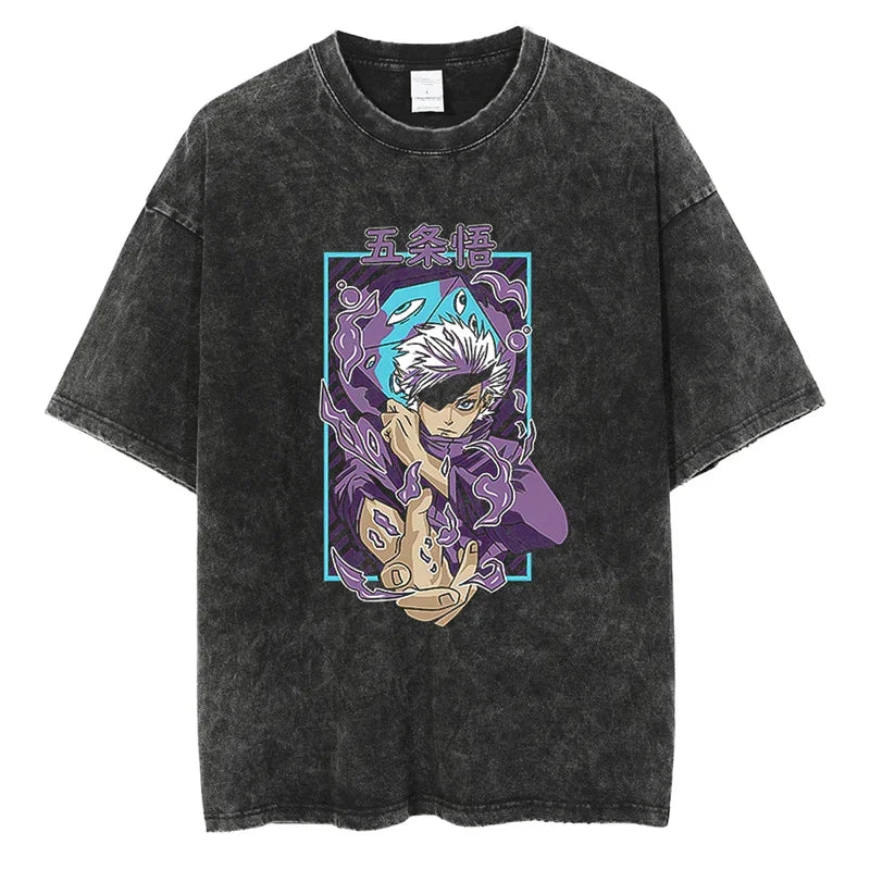 Jujutsu Kaisen Shirt Satoru Gojo Oversized Style Anime Shirt