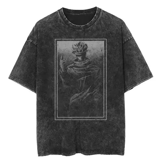 Jujutsu Kaisen Shirt Satoru Gojo Oversized Vintage Style Anime Shirt