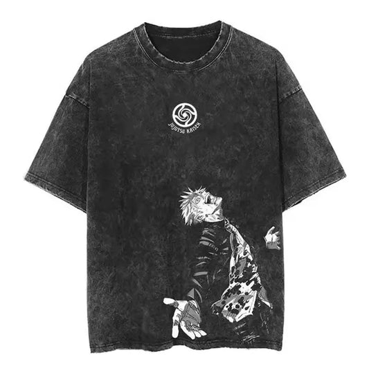 Jujutsu Kaisen Shirt Satoru Gojo Oversized Vintage Style Anime Shirt