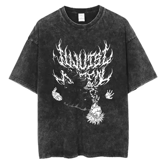 Jujutsu Kaisen Shirt Satoru Gojo Oversized Vintage Style Anime Shirt