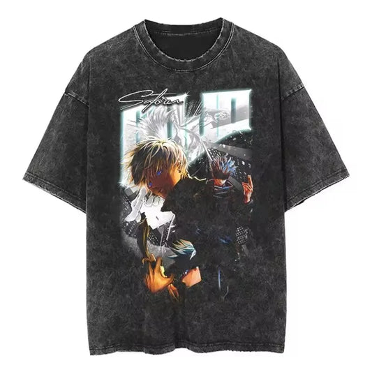 Jujutsu Kaisen Shirt Satoru Gojo Oversized Vintage Style Anime Shirt