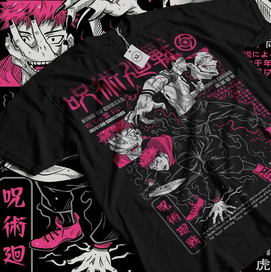 Jujutsu Kaisen Shirt Yuji Itadori Sukuna Cotton Anime Shirt