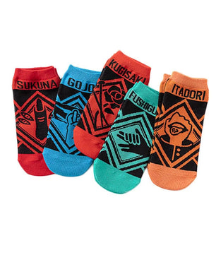 Jujutsu Kaisen Socks 5 Pairs Low Cut Anime Socks