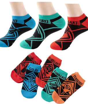Jujutsu Kaisen Socks 5 Pairs Low Cut Anime Socks
